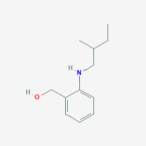 molecular formula C12H19NO B13305369 {2-[(2-Methylbutyl)amino]phenyl}methanol 