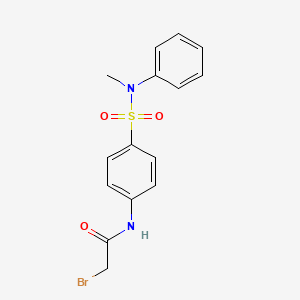 molecular formula C15H15BrN2O3S B1330538 2-溴-N-{4-[(甲苯胺)磺酰基]-苯基}乙酰胺 CAS No. 13480-70-1