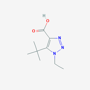 5-tert-butyl-1-ethyl-1H-1,2,3-triazole-4-carboxylic acid