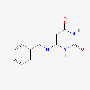 molecular formula C12H13N3O2 B1330543 2,4(1H,3H)-嘧啶二酮，6-[甲基(苯甲基)氨基]- CAS No. 21333-17-5