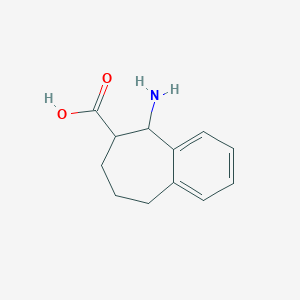 molecular formula C12H15NO2 B13305435 5-amino-6,7,8,9-tetrahydro-5H-benzo[7]annulene-6-carboxylic acid 