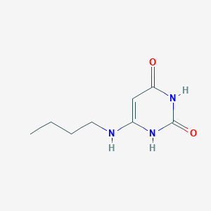 molecular formula C8H13N3O2 B1330544 2,4(1H,3H)-Pyrimidinedione, 6-(butylamino)- CAS No. 28484-86-8