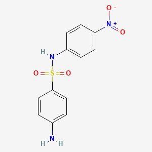 molecular formula C12H11N3O4S B1330545 4-氨基-N-(4-硝基苯基)苯磺酰胺 CAS No. 6829-82-9