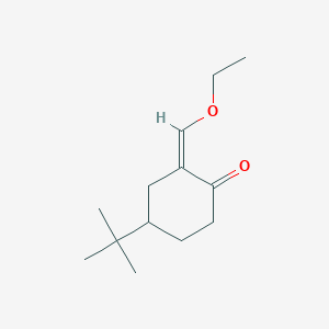 4-tert-Butyl-2-(ethoxymethylidene)cyclohexan-1-one