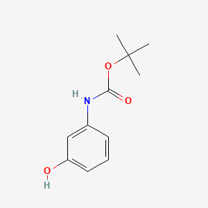 molecular formula C11H15NO3 B1330549 Tert-butyl 3-hydroxyphenylcarbamate CAS No. 19962-06-2