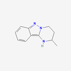 molecular formula C11H13N3 B13305499 2-Methyl-1H,2H,3H,4H-pyrimido[1,2-b]indazole 