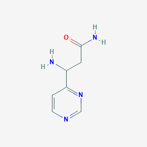 3-Amino-3-(pyrimidin-4-yl)propanamide