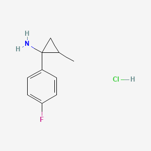 1-(4-Fluorophenyl)-2-methylcyclopropan-1-amine hydrochloride