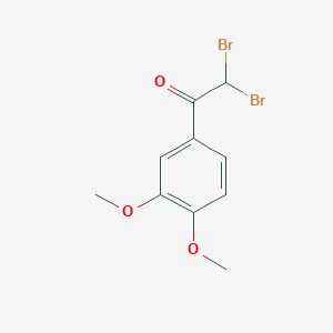 molecular formula C10H10Br2O3 B1330553 2,2-二溴-1-(3,4-二甲氧基苯基)乙酮 CAS No. 63987-72-4