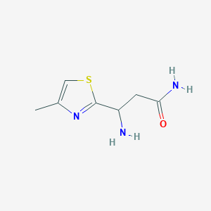 3-Amino-3-(4-methyl-1,3-thiazol-2-yl)propanamide