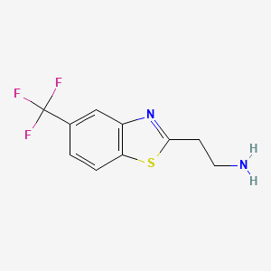 2-[5-(Trifluoromethyl)-1,3-benzothiazol-2-yl]ethanamine