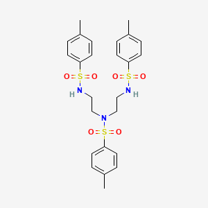 molecular formula C25H31N3O6S3 B1330554 4-methyl-N,N-bis(2-{[(4-methylphenyl)sulfonyl]amino}ethyl)benzenesulfonamide CAS No. 56187-04-3