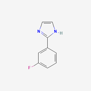 molecular formula C9H7FN2 B1330557 2-(3-fluorophenyl)-1H-imidazole CAS No. 27423-79-6