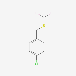 1-Chloro-4-{[(difluoromethyl)sulfanyl]methyl}benzene