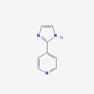 molecular formula C8H7N3 B1330558 4-(1H-咪唑-2-基)吡啶 CAS No. 21202-42-6