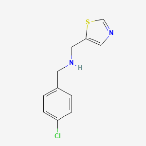 [(4-Chlorophenyl)methyl](1,3-thiazol-5-ylmethyl)amine