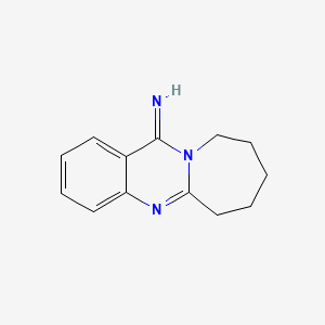 molecular formula C13H15N3 B1330559 7,8,9,10-Tetrahydro-6H-azepino[2,1-b]quinazolin-12-ylideneamine CAS No. 58314-93-5
