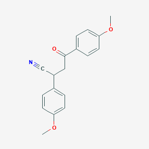 molecular formula C18H17NO3 B1330561 2,4-Bis(4-methoxyphenyl)-4-oxobutanenitrile CAS No. 23073-04-3
