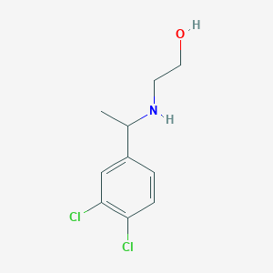 2-{[1-(3,4-Dichlorophenyl)ethyl]amino}ethan-1-ol