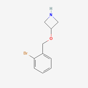 molecular formula C10H12BrNO B13305810 3-(2-Bromobenzyloxy)azetidine 