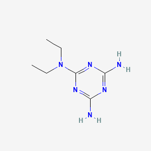 molecular formula C7H14N6 B1330589 2,4-二氨基-6-二乙氨基-1,3,5-三嗪 CAS No. 2073-31-6
