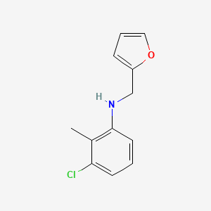 3-chloro-N-(furan-2-ylmethyl)-2-methylaniline