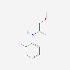 molecular formula C10H14INO B13305908 2-iodo-N-(1-methoxypropan-2-yl)aniline 