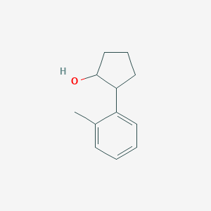 molecular formula C12H16O B13305953 2-(2-Methylphenyl)cyclopentan-1-ol 