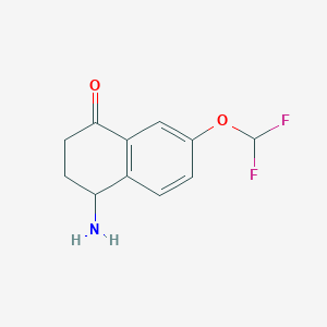 4-Amino-7-(difluoromethoxy)-1,2,3,4-tetrahydronaphthalen-1-one