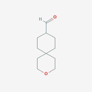 molecular formula C11H18O2 B13306005 3-Oxaspiro[5.5]undecane-9-carbaldehyde CAS No. 2092688-34-9