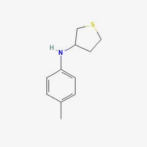 molecular formula C11H15NS B13306015 N-(4-methylphenyl)thiolan-3-amine 