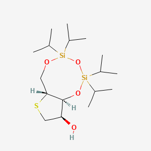 molecular formula C17H36O4SSi2 B13306027 (6AR,9R,9AS)-2,2,4,4-Tetraisopropyltetrahydro-6H-thieno[3,2-F][1,3,5,2,4]trioxadisilocin-9-OL 