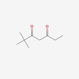 molecular formula C9H16O2 B13306061 2,2-Dimethylheptane-3,5-dione CAS No. 20734-29-6