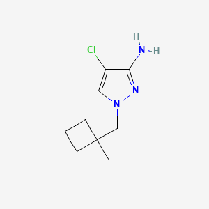 4-Chloro-1-[(1-methylcyclobutyl)methyl]-1H-pyrazol-3-amine