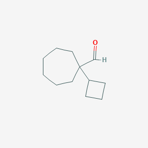 1-Cyclobutylcycloheptane-1-carbaldehyde