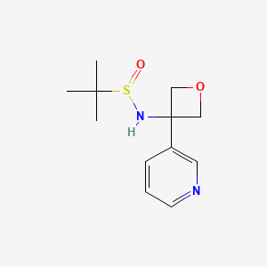 2-Methyl-N-[3-(pyridin-3-yl)oxetan-3-yl]propane-2-sulfinamide