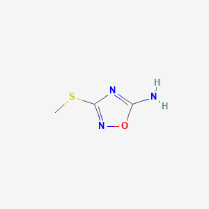 B1330614 3-(Methylthio)-1,2,4-oxadiazol-5-amine CAS No. 55864-39-6