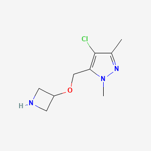 5-[(azetidin-3-yloxy)methyl]-4-chloro-1,3-dimethyl-1H-pyrazole