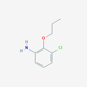 molecular formula C9H12ClNO B13306218 (3-Chloro-2-propoxyphenyl)amine 