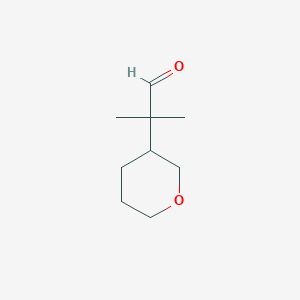 2-Methyl-2-(oxan-3-yl)propanal