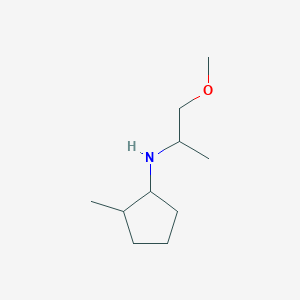 molecular formula C10H21NO B13306237 N-(1-methoxypropan-2-yl)-2-methylcyclopentan-1-amine 