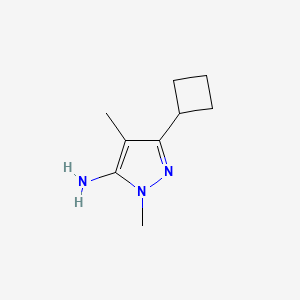 3-Cyclobutyl-1,4-dimethyl-1H-pyrazol-5-amine