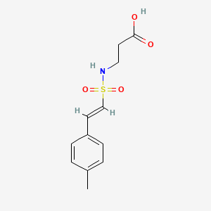 3-[2-(4-Methylphenyl)ethenesulfonamido]propanoic acid