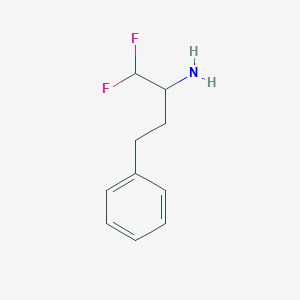 1,1-Difluoro-4-phenylbutan-2-amine