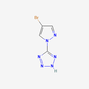 molecular formula C4H3BrN6 B1330626 5-(4-溴-1H-吡唑-1-基)-1H-四唑 CAS No. 496918-93-5