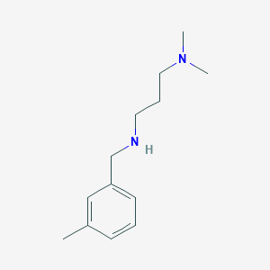 [3-(Dimethylamino)propyl][(3-methylphenyl)methyl]amine