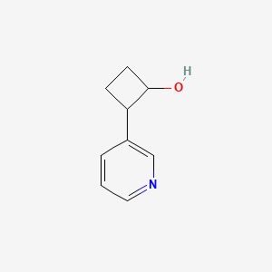 2-(Pyridin-3-YL)cyclobutan-1-OL