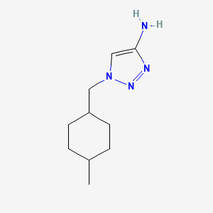 molecular formula C10H18N4 B13306307 1-[(4-Methylcyclohexyl)methyl]-1H-1,2,3-triazol-4-amine 