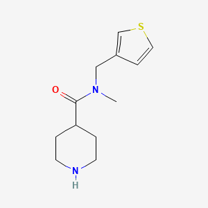 N-methyl-N-(thiophen-3-ylmethyl)piperidine-4-carboxamide