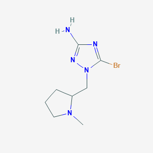 5-Bromo-1-[(1-methylpyrrolidin-2-yl)methyl]-1H-1,2,4-triazol-3-amine